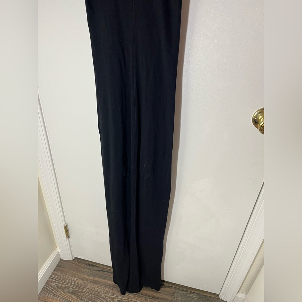 Splendid Black Sleeveless Ribbed Maxi Dress - Picture 8 of 9